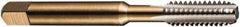 DORMER - #1-64 UNC 2B 2 Flute Bright Finish High Speed Steel Straight Flute Machine Tap - Taper, Right Hand Thread, 41mm OAL, 8mm Thread Length, Oversize - Exact Industrial Supply