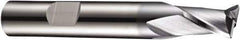 DORMER - 6mm Diam, 7mm LOC, 2 Flute Solid Carbide Keyway End Mill - Spiral Flute, AlCrN Finish, 6mm Shank Diam, 54mm OAL, 30° Helix, Centercutting - Apex Tool & Supply