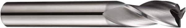 DORMER - 2mm Diam, 6mm LOC, 3 Flute Solid Carbide Keyway End Mill - Spiral Flute, AlCrN Finish, 6mm Shank Diam, 57mm OAL, 30° Helix, Centercutting - Apex Tool & Supply