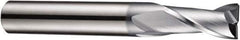 DORMER - 2mm Diam, 6mm LOC, 2 Flute Solid Carbide Keyway End Mill - Spiral Flute, AlCrN Finish, 6mm Shank Diam, 57mm OAL, 30° Helix, Centercutting - Apex Tool & Supply