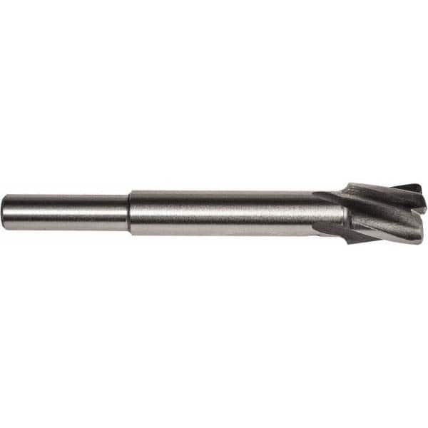 Union Butterfield - 17/32" Diam, 1/4" Shank, Diam, 4 Flutes, Straight Shank, Interchangeable Pilot Counterbore - Apex Tool & Supply