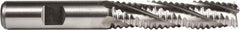 Union Butterfield - 1/2" Diam, 2" LOC, 4 Flute Cobalt Roughing & Finishing Square End Mill - Uncoated, 4" OAL, 1/2" Shank Diam, Weldon Shank, 30° Helix, Non-Centercutting, Long Length - Apex Tool & Supply