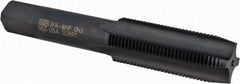 Union Butterfield - 3/4-16 UNF 3B 4 Flute Oxide Finish High Speed Steel Straight Flute Standard Hand Tap - Plug, Right Hand Thread, 4-1/4" OAL, 2" Thread Length, H3 Limit, Oversize - Apex Tool & Supply