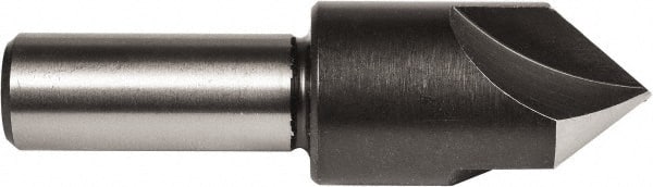 Union Butterfield - 3/8" Head Diam, 1/4" Shank Diam, 3 Flute 60° High Speed Steel Countersink - Apex Tool & Supply
