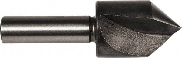Union Butterfield - 3/4" Head Diam, 3/8" Shank Diam, 1 Flute 90° High Speed Steel Countersink - Bright Finish, 2-13/32" OAL, Single End, Straight Shank, Right Hand Cut - Apex Tool & Supply