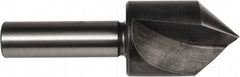 Union Butterfield - 1-1/2" Head Diam, 1/2" Shank Diam, 1 Flute 82° High Speed Steel Countersink - Bright Finish, 3-7/8" OAL, Single End, Straight Shank, Right Hand Cut - Apex Tool & Supply