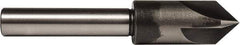 Union Butterfield - 5/8" Head Diam, 1/2" Shank Diam, 4 Flute 82° High Speed Steel Countersink - Bright Finish, 4" OAL, Single End, Straight Shank, Right Hand Cut - Apex Tool & Supply