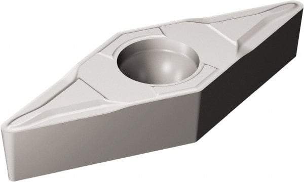 Sandvik Coromant - VBMT330 KF Grade H13A Carbide Turning Insert - Uncoated, 35° Diamond, 3/8" Inscr Circle, 3/16" Thick, 0.2mm Corner Radius - Apex Tool & Supply