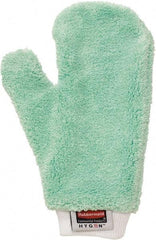 Rubbermaid - 11.9" Long Microfiber Cleaning & Dusting Mitt - Green, for Dusting - Apex Tool & Supply