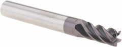 M.A. Ford - 9/32", 5 Flute, Single End, Solid Carbide, 0.015" Corner Radius End Mill - 2-1/2" OAL, 38° Helix, Right Hand Flute, 5/8" LOC, Right Hand Cut - Apex Tool & Supply