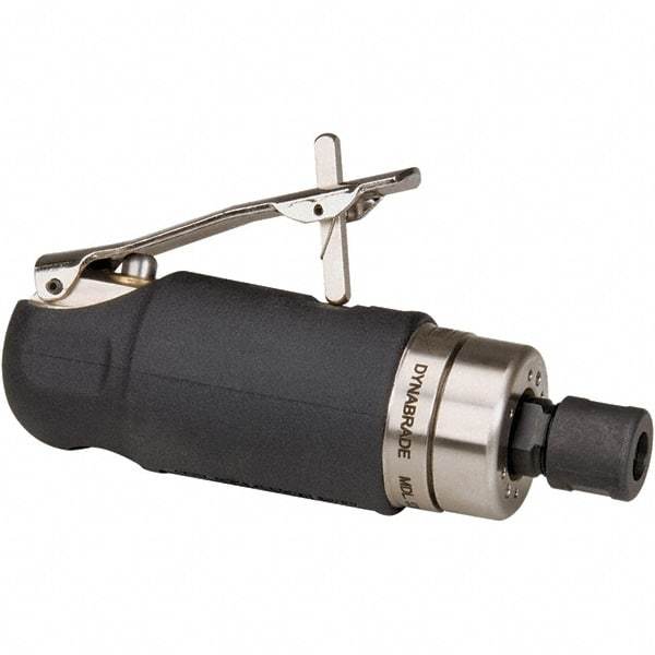 Dynabrade - 1/4" Collet, Straight Handle, Air Straight Die Grinder - 24,000 RPM, Front Exhaust, 30 CFM, 0.5 hp, 90 psi, 1/4" Inlet - Apex Tool & Supply