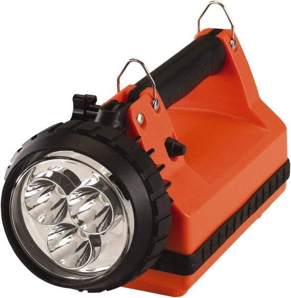Streamlight - White LED Bulb, 540 Lumens, Spotlight/Lantern Flashlight - Orange Plastic Body, 1 6V Battery Included - Apex Tool & Supply
