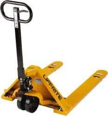 Lift-Rite - 5,000 Lb Capacity, 6-1/2" Lift Industrial Pallet Truck - 1-3/4" Min Lift Height, 48" Fork Length x 6" Fork Width, 33" Overall Width - Apex Tool & Supply