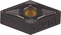 Kennametal - DNMG433 MN Grade KCP25 Carbide Turning Insert - TiCN/Al2O3 Finish, 55° Diamond, 1/2" Inscr Circle, 3/16" Thick, 3/64" Corner Radius - Apex Tool & Supply