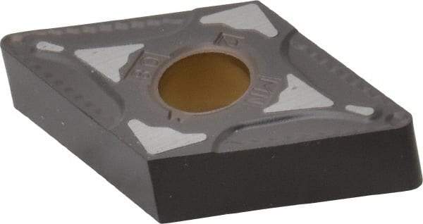 Kennametal - DNMG432 MN Grade KCP40 Carbide Turning Insert - TiN/TiCN/Al2O3 Finish, 55° Diamond, 1/2" Inscr Circle, 3/16" Thick, 1/32" Corner Radius - Apex Tool & Supply