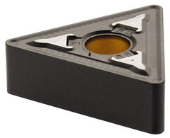 Kennametal - TNMG332 RN Grade KCP25 Carbide Turning Insert - TiCN/Al2O3 Finish, 60° Triangle, 3/8" Inscr Circle, 3/16" Thick, 1/32" Corner Radius - Apex Tool & Supply