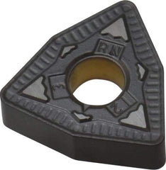 Kennametal - WNMG433 RN Grade KCP25 Carbide Turning Insert - TiCN/Al2O3 Finish, 80° Trigon, 1/2" Inscr Circle, 3/16" Thick, 3/64" Corner Radius - Apex Tool & Supply