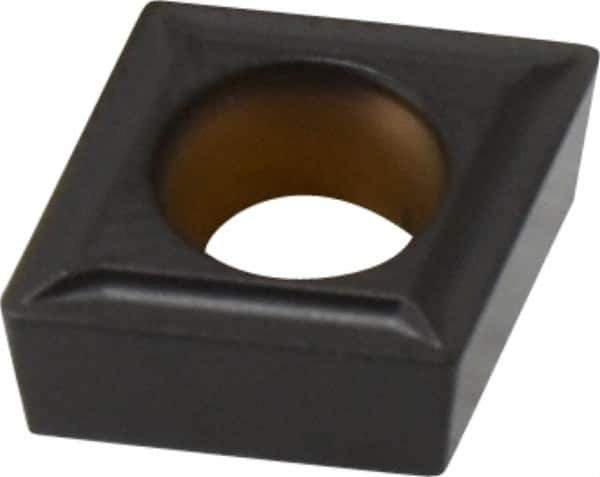 Kennametal - CCMT32.51 LF Grade KCP25 Carbide Turning Insert - TiCN/Al2O3 Finish, 80° Diamond, 3/8" Inscr Circle, 5/32" Thick, 1/64" Corner Radius - Apex Tool & Supply