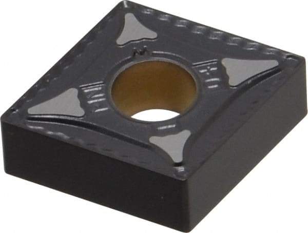 Kennametal - CNMG431 MN Grade KCP30 Carbide Turning Insert - TiN/TiCN/Al2O3 Finish, 80° Diamond, 1/2" Inscr Circle, 3/16" Thick, 1/64" Corner Radius - Apex Tool & Supply