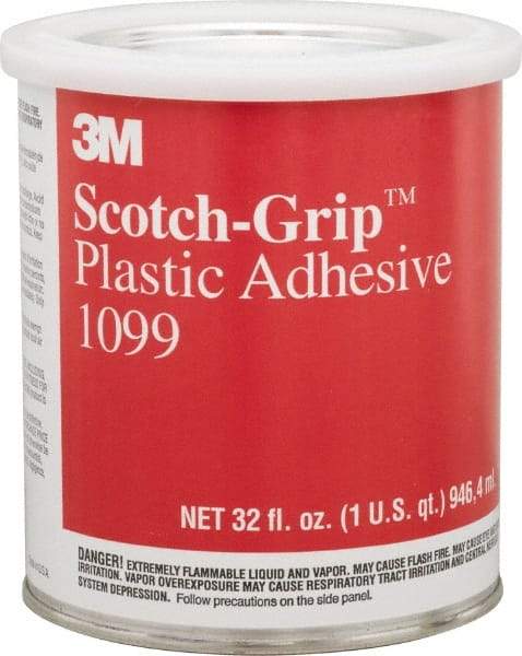 3M - 32 Fluid Ounce Container, Tan, Can Synthetic Rubber Construction Adhesive - Series 1099 - Apex Tool & Supply