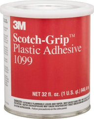 3M - 32 Fluid Ounce Container, Tan, Can Synthetic Rubber Construction Adhesive - Series 1099 - Apex Tool & Supply