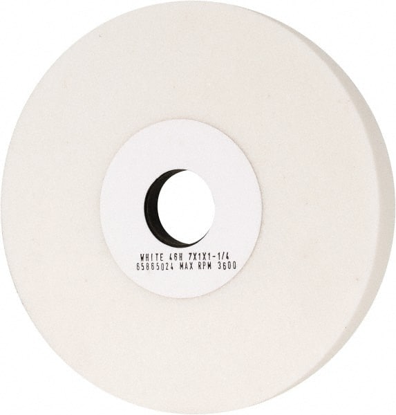 Grier Abrasives - 7" Diam x 1-1/4" Hole x 1" Thick, H Hardness, 46 Grit Surface Grinding Wheel - Apex Tool & Supply