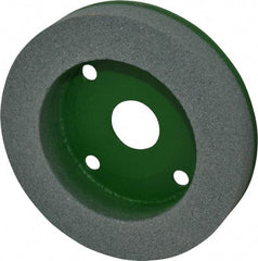 Camel Grinding Wheels - 6" Diam, 1-1/4" Hole Size, 1" Overall Thickness, 80 Grit, Type 50 Tool & Cutter Grinding Wheel - Medium Grade, Silicon Carbide, I Hardness, Vitrified Bond, 3,450 RPM - Apex Tool & Supply