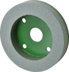 Camel Grinding Wheels - 6" Diam, 1" Hole Size, 1" Overall Thickness, 100 Grit, Type 50 Tool & Cutter Grinding Wheel - Fine Grade, Silicon Carbide, I Hardness, Vitrified Bond, 3,450 RPM - Apex Tool & Supply