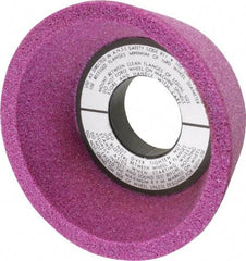 Grier Abrasives - 4" Diam, 1-1/4" Hole Size, 2-1/8" Overall Thickness, 46 Grit, Type 11 Tool & Cutter Grinding Wheel - Coarse Grade, Aluminum Oxide, K Hardness, Vitrified Bond, 6,207 RPM - Apex Tool & Supply