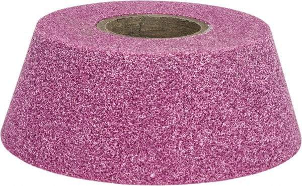 Grier Abrasives - 4" Diam, 1-1/4" Hole Size, 2-3/16" Overall Thickness, 60 Grit, Type 11 Tool & Cutter Grinding Wheel - Medium Grade, Aluminum Oxide, K Hardness, Vitrified Bond, 6,207 RPM - Apex Tool & Supply