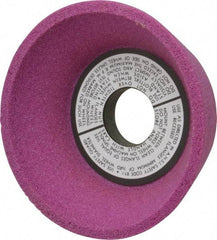 Grier Abrasives - 5" Diam, 1-1/4" Hole Size, 2-3/16" Overall Thickness, 60 Grit, Type 11 Tool & Cutter Grinding Wheel - Medium Grade, Aluminum Oxide, J Hardness, Vitrified Bond, 4,966 RPM - Apex Tool & Supply