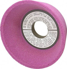 Grier Abrasives - 5" Diam, 1-1/4" Hole Size, 2-3/16" Overall Thickness, 60 Grit, Type 11 Tool & Cutter Grinding Wheel - Medium Grade, Aluminum Oxide, K Hardness, Vitrified Bond, 4,966 RPM - Apex Tool & Supply