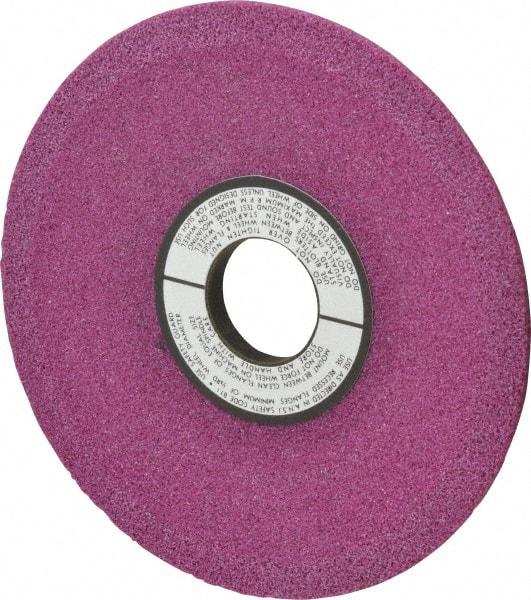 Grier Abrasives - 6" Diam, 1-1/4" Hole Size, 1/2" Overall Thickness, 46 Grit, Type 12 Tool & Cutter Grinding Wheel - Coarse Grade, Aluminum Oxide, J Hardness, Vitrified Bond, 4,138 RPM - Apex Tool & Supply