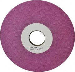 Grier Abrasives - 6" Diam, 1-1/4" Hole Size, 1/2" Overall Thickness, 80 Grit, Type 12 Tool & Cutter Grinding Wheel - Medium Grade, Aluminum Oxide, K Hardness, Vitrified Bond, 4,138 RPM - Apex Tool & Supply