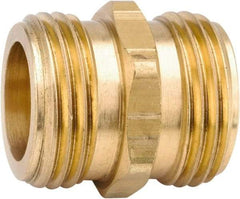 ANDERSON METALS - 3/4 MGHT & 1/2 GHT Garden Hose Male Union with FIP Tap - Lead Free Brass, Male Hose to Male Hose Connector - Apex Tool & Supply