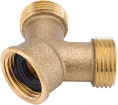 ANDERSON METALS - 3/4 GHT Garden Hose F x M x M Garden Hose Y - Zinc, Female Hose to Male Hose to Male Hose Connector - Apex Tool & Supply
