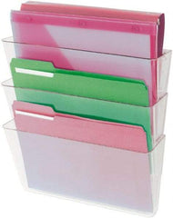 UNIVERSAL - 8-1/2 x 11", Letter Size, Clear, Expanding Hanging File Holder - Apex Tool & Supply