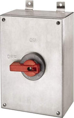 Hubbell Wiring Device-Kellems - 3 Phase, 600VAC, 3 Pole, 4X, Enclosed Nonfused Cam & Disconnect Switch - Metal - Apex Tool & Supply