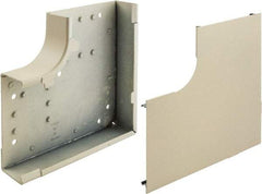 Hubbell Wiring Device-Kellems - 7.23 Inch Long x 1.62 Inch High, Raceway Elbow End - Ivory, For Use with HBL4750 Series Raceways - Apex Tool & Supply