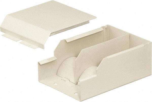 Hubbell Wiring Device-Kellems - 6.76 Inch Long x 4-3/4 Inch Wide x 2.66 Inch High, Rectangular Raceway Fitting - Ivory, For Use with HBL4750 Series Raceways - Apex Tool & Supply