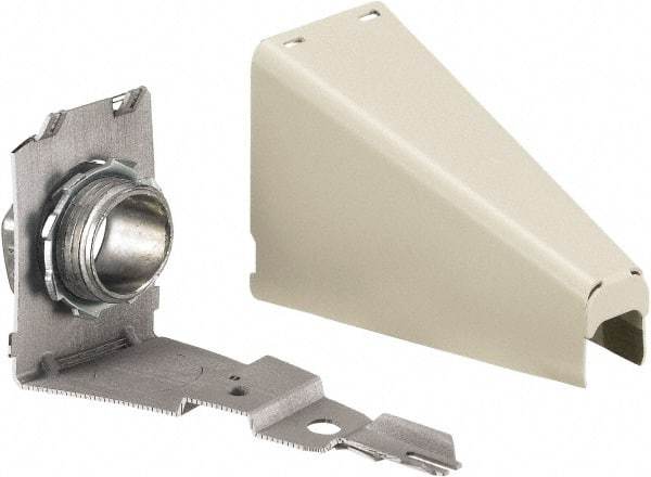 Hubbell Wiring Device-Kellems - 3.89 Inch Long x 1-1/2 Inch Wide x 1.84 Inch High, Raceway Connector Coupling - Ivory, For Use with HBL500 Series Raceways and HBL750 Series Raceways - Apex Tool & Supply