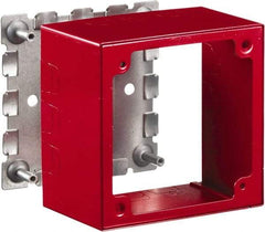 Hubbell Wiring Device-Kellems - 4.64 Inch Long x 2-3/4 Inch Wide x 4.54 Inch High, Rectangular Raceway Box - Red, For Use with HBL500 Series Raceways and HBL750 Series Raceways - Apex Tool & Supply