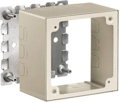 Hubbell Wiring Device-Kellems - 4.64 Inch Long x 2-3/4 Inch Wide x 4.54 Inch High, Rectangular Raceway Box - Ivory, For Use with HBL500 Series Raceways and HBL750 Series Raceways - Apex Tool & Supply