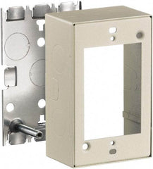 Hubbell Wiring Device-Kellems - 2.82 Inch Long x 1-3/4 Inch Wide x 4.54 Inch High, Rectangular Raceway Box - Ivory, For Use with HBL500 Series Raceways and HBL750 Series Raceways - Apex Tool & Supply
