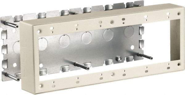 Hubbell Wiring Device-Kellems - 11.89 Inch Long x 1-3/4 Inch Wide x 4.54 Inch High, Rectangular Raceway Box - Ivory, For Use with HBL500 Series Raceways and HBL750 Series Raceways - Apex Tool & Supply