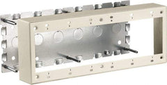 Hubbell Wiring Device-Kellems - 11.89 Inch Long x 1-3/4 Inch Wide x 4.54 Inch High, Rectangular Raceway Box - Ivory, For Use with HBL500 Series Raceways and HBL750 Series Raceways - Apex Tool & Supply