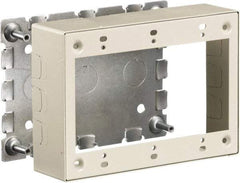 Hubbell Wiring Device-Kellems - 6.45 Inch Long x 1-3/4 Inch Wide x 4.54 Inch High, Rectangular Raceway Box - Ivory, For Use with HBL500 Series Raceways and HBL750 Series Raceways - Apex Tool & Supply