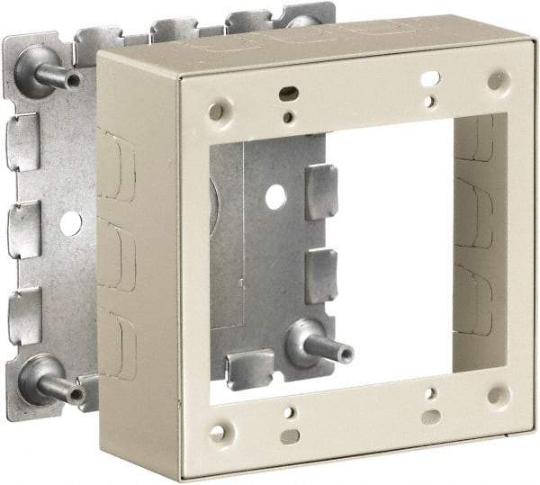 Hubbell Wiring Device-Kellems - 4.64 Inch Long x 1-3/4 Inch Wide x 4.54 Inch High, Rectangular Raceway Box - Ivory, For Use with HBL500 Series Raceways and HBL750 Series Raceways - Apex Tool & Supply
