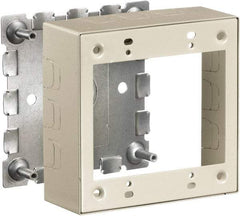 Hubbell Wiring Device-Kellems - 4.64 Inch Long x 1-3/4 Inch Wide x 4.54 Inch High, Rectangular Raceway Box - Ivory, For Use with HBL500 Series Raceways and HBL750 Series Raceways - Apex Tool & Supply