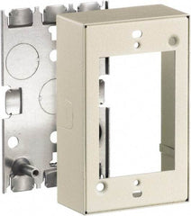 Hubbell Wiring Device-Kellems - 2.82 Inch Long x 1.38 Inch Wide x 4.54 Inch High, Rectangular Raceway Box - Ivory, For Use with HBL500 Series Raceways and HBL750 Series Raceways - Apex Tool & Supply